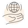 Globe icon showing world wide acceptance of BSc in Biotechnology degree at BTU